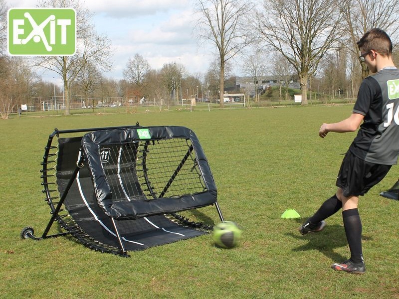 EXIT Kickback multi-station REBOUNDER trenażer piłkarski odbijający 2w1 Wysokość bramki 90 cm