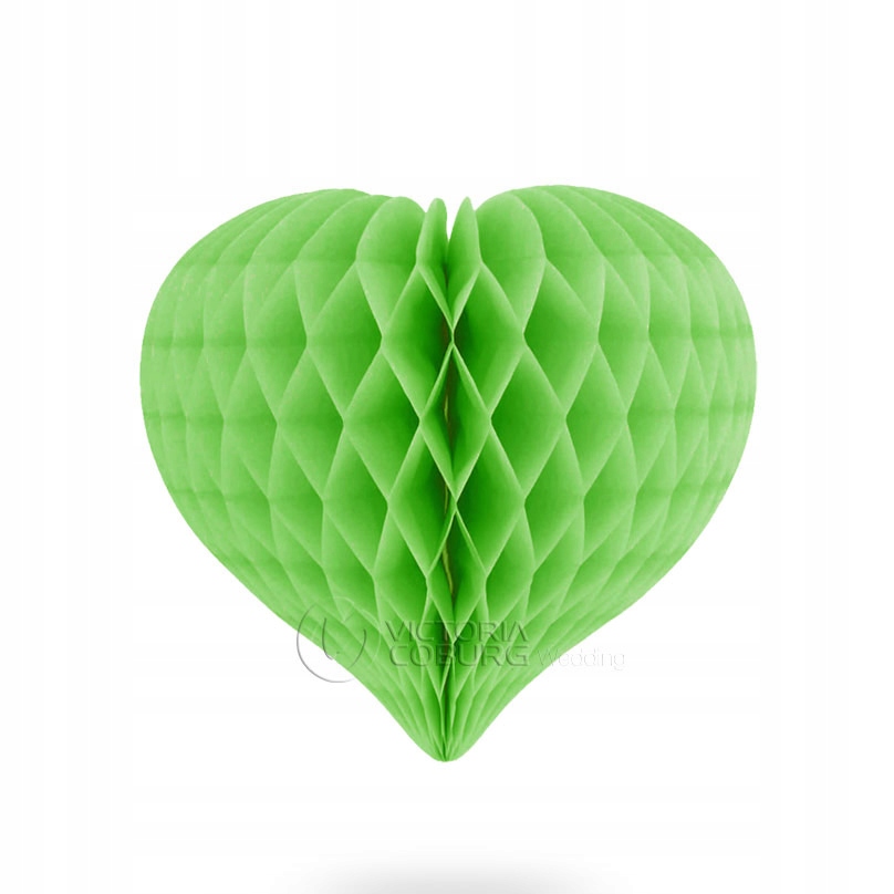 

Lampion Plaster Miodu Serce Zielone 30cm Honeycomb