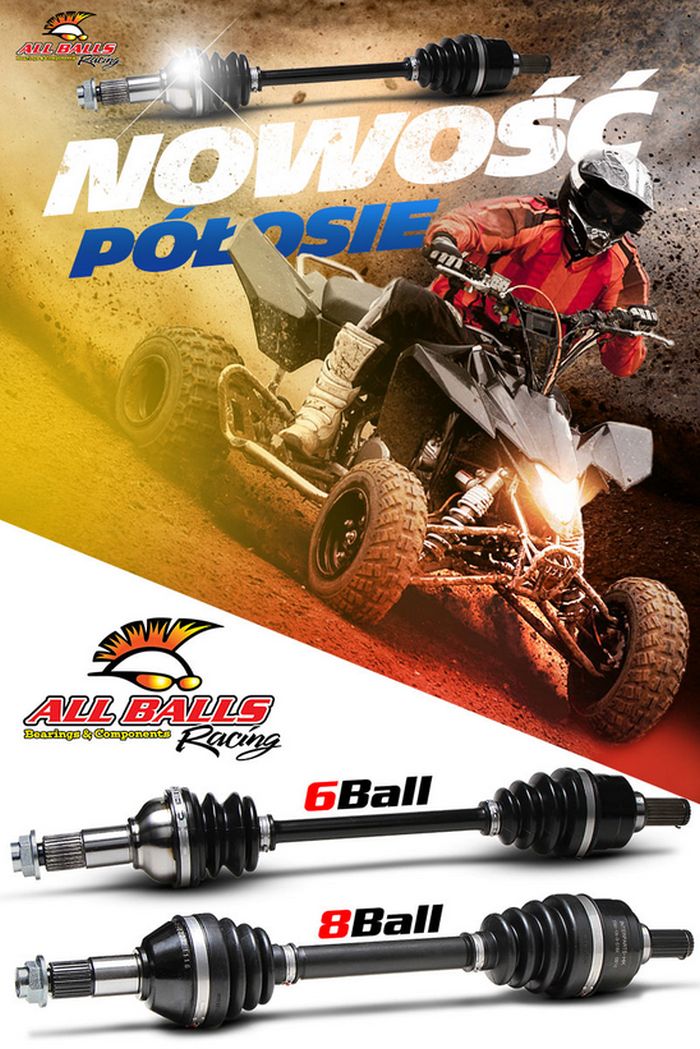 PÓŁOŚ TYŁ ALLBALLS SUZUKI LT-A500X 11-17 Produkt generyczny półoś allballs