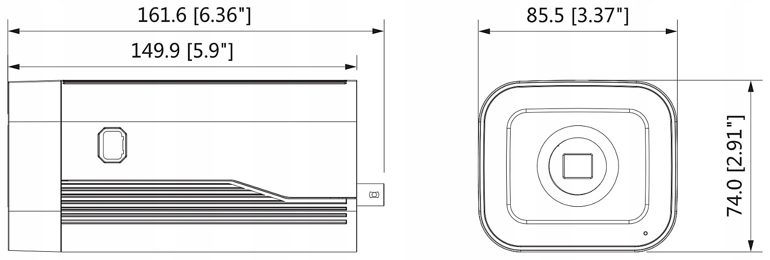 Kamera IP box DH-IPC-HF8232FP - 1080p DAHUA Rozdzielczość 2 Mpx