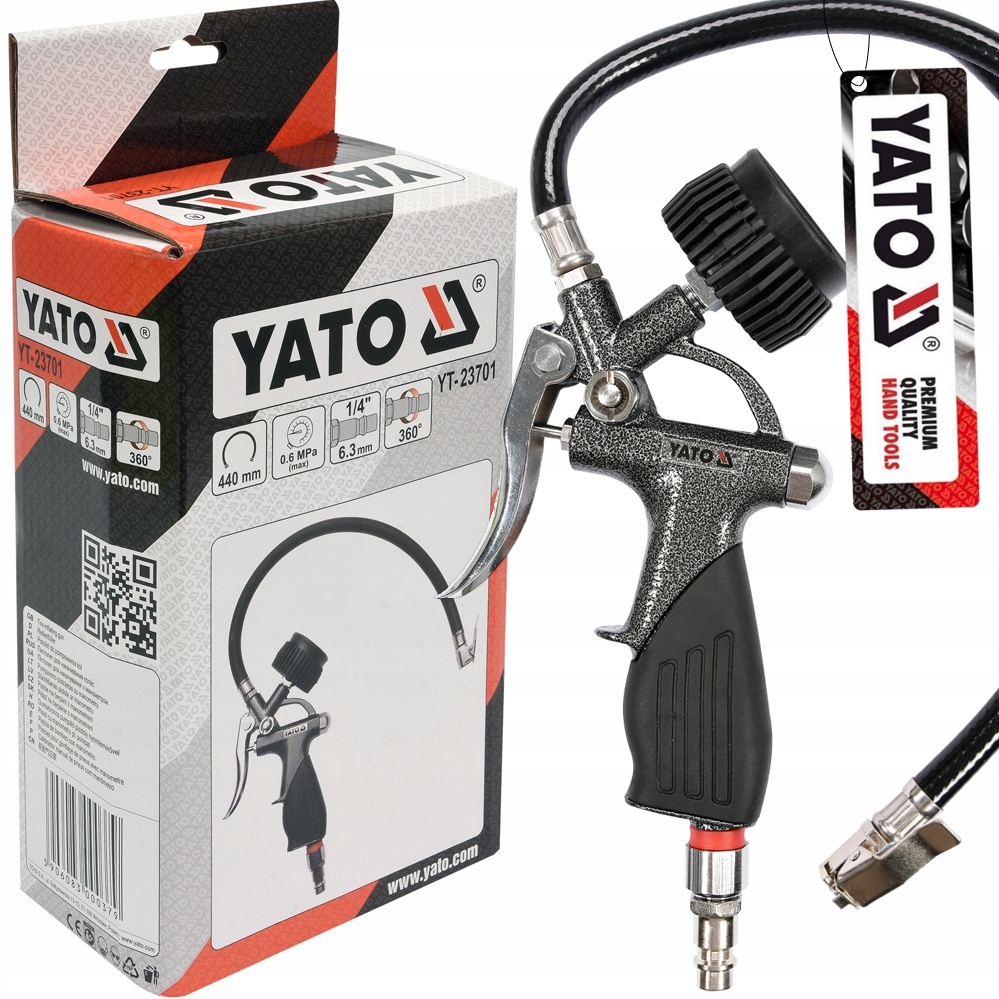 

Pistolet Do Pompowania Kół Z Manometrem 10BAR Yato