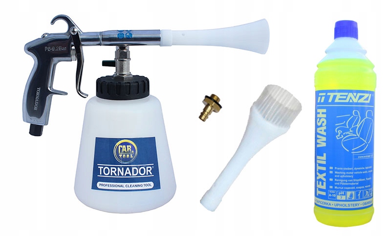 TORNADOR PISTOLET MYJKA TAPICERKA DYWANY SIEDZENIA