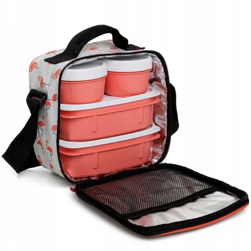 Torba termiczna Lunch Box 4 pojemniki bez BPA 3L