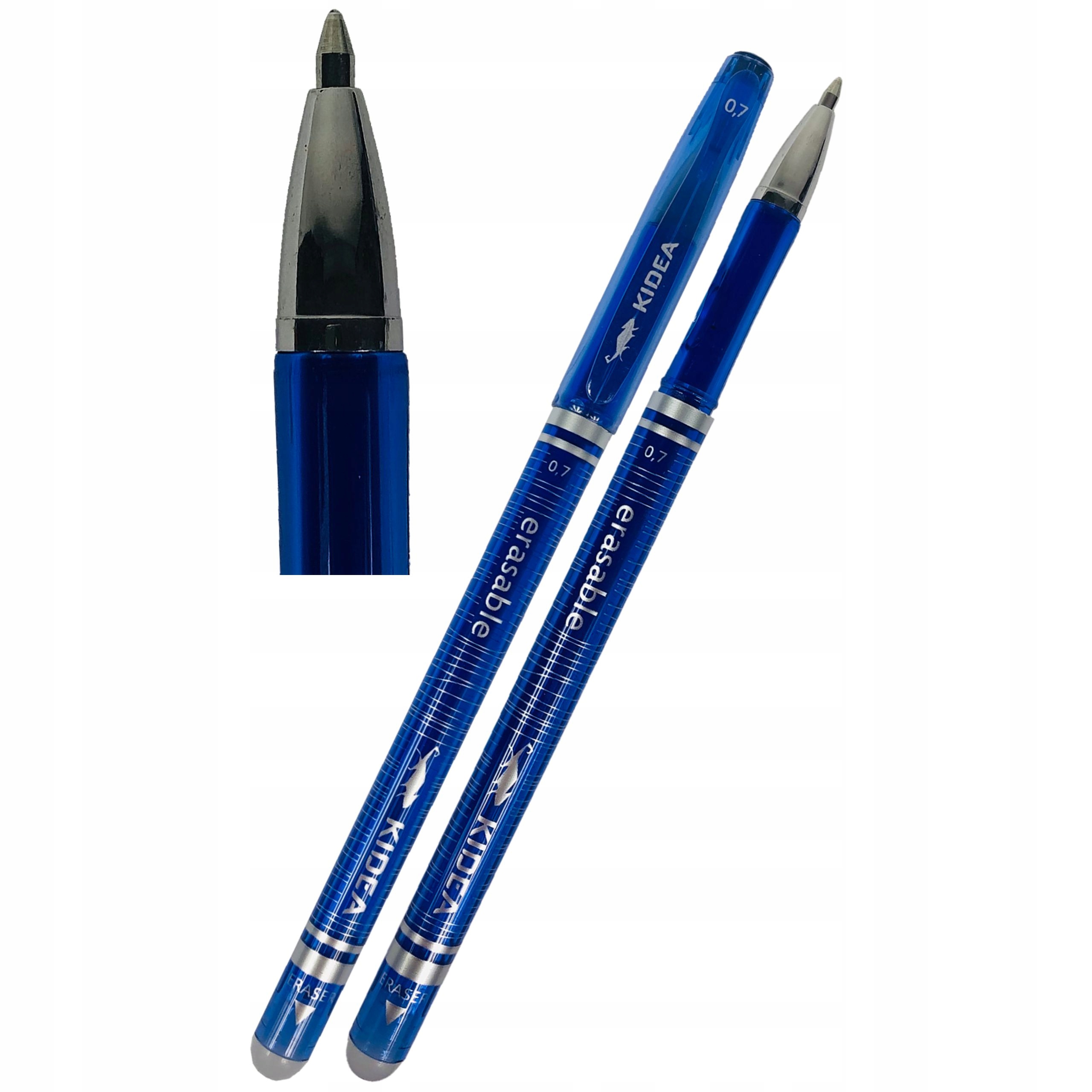 5x DŁUGOPIS PIÓRO KULKOWE ZMAZYWALNY ŚCIERALNY NIEBIESKI 0,7 mm KIDEA EAN (GTIN) 5901130063321