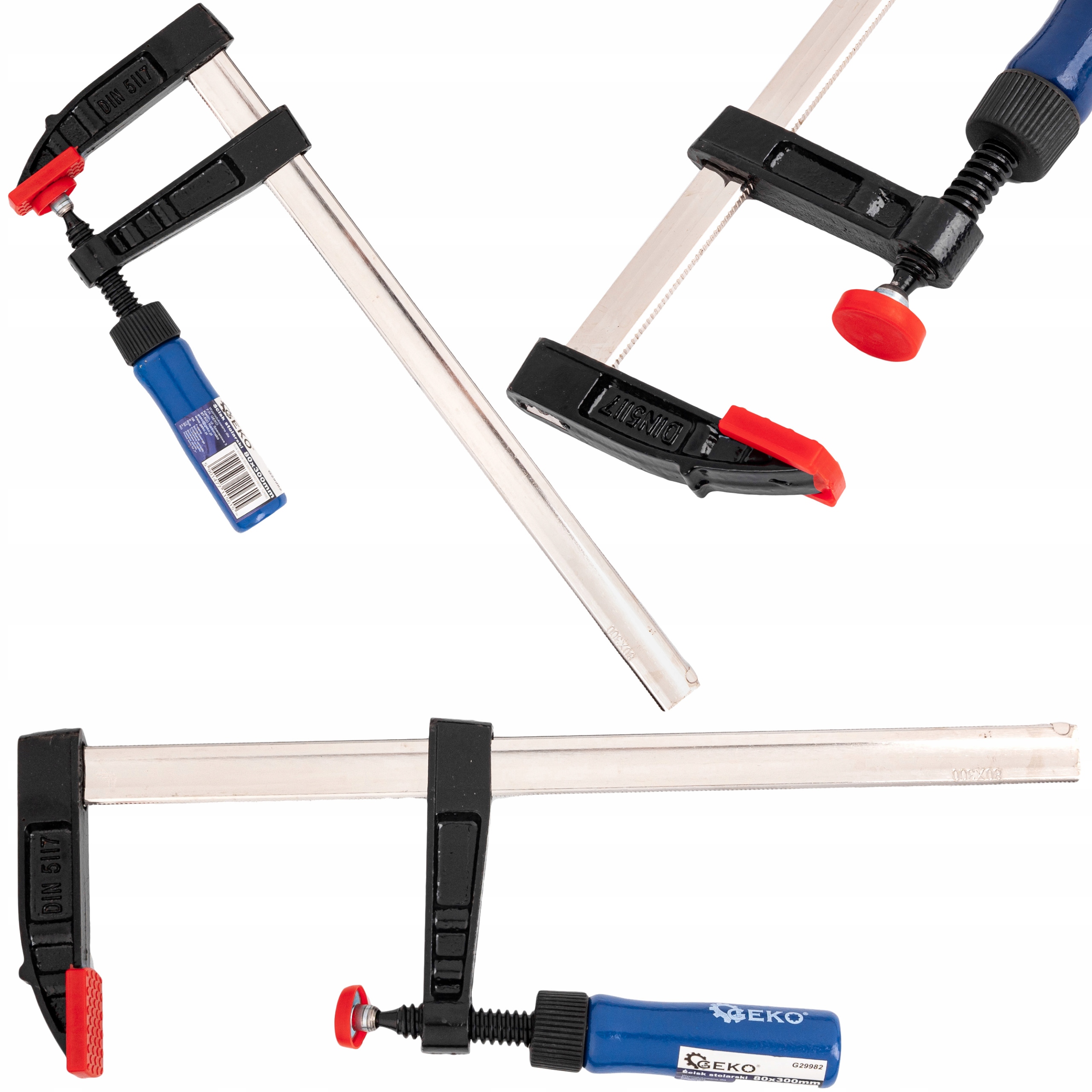 

Ścisk Stolarski Zacisk Uchwyt 80 x 300mm typ F