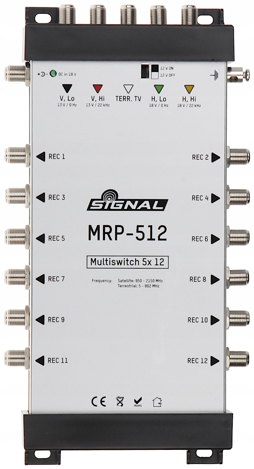 Multiswitch Signal MRP-512 5-wejść/12-wyjść Stan opakowania oryginalne