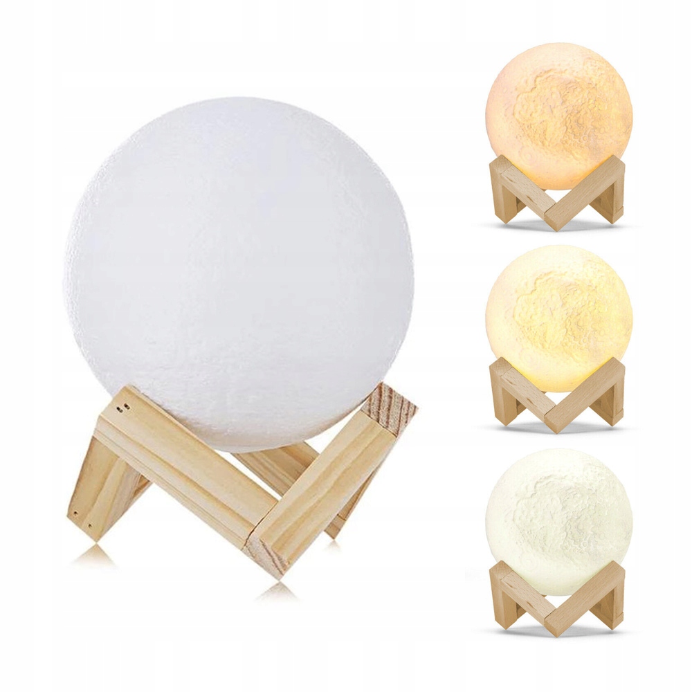

Lampka Nocna Księżyc Lampa 3D 3 Tryby Obwód 41CM