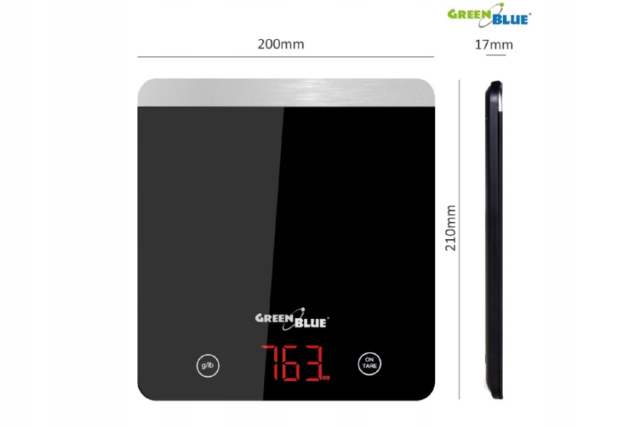 WAGA KUCHENNA CYFROWA LED GREENBLUE GB171 Marka GreenBlue