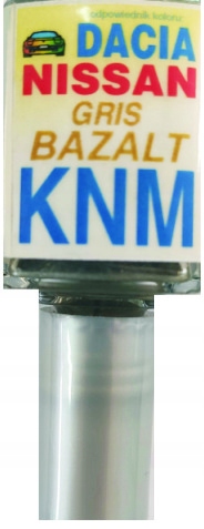 DACIA NISSAN KNM GRIS BASALT LAKIER SAMOCHODOWY ZAPRAWKA DO RYS 10 ML ARA