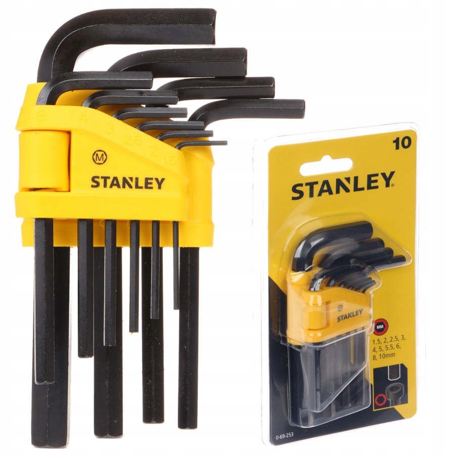 

Stanley 69-253 Klucze Imbusowe Metryczne 1,5-10mm