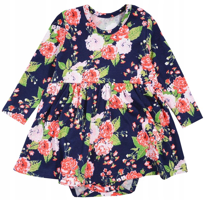 NICOL SUKIENKO-BODY TUNIKA KWIATY FOLK 56 L200