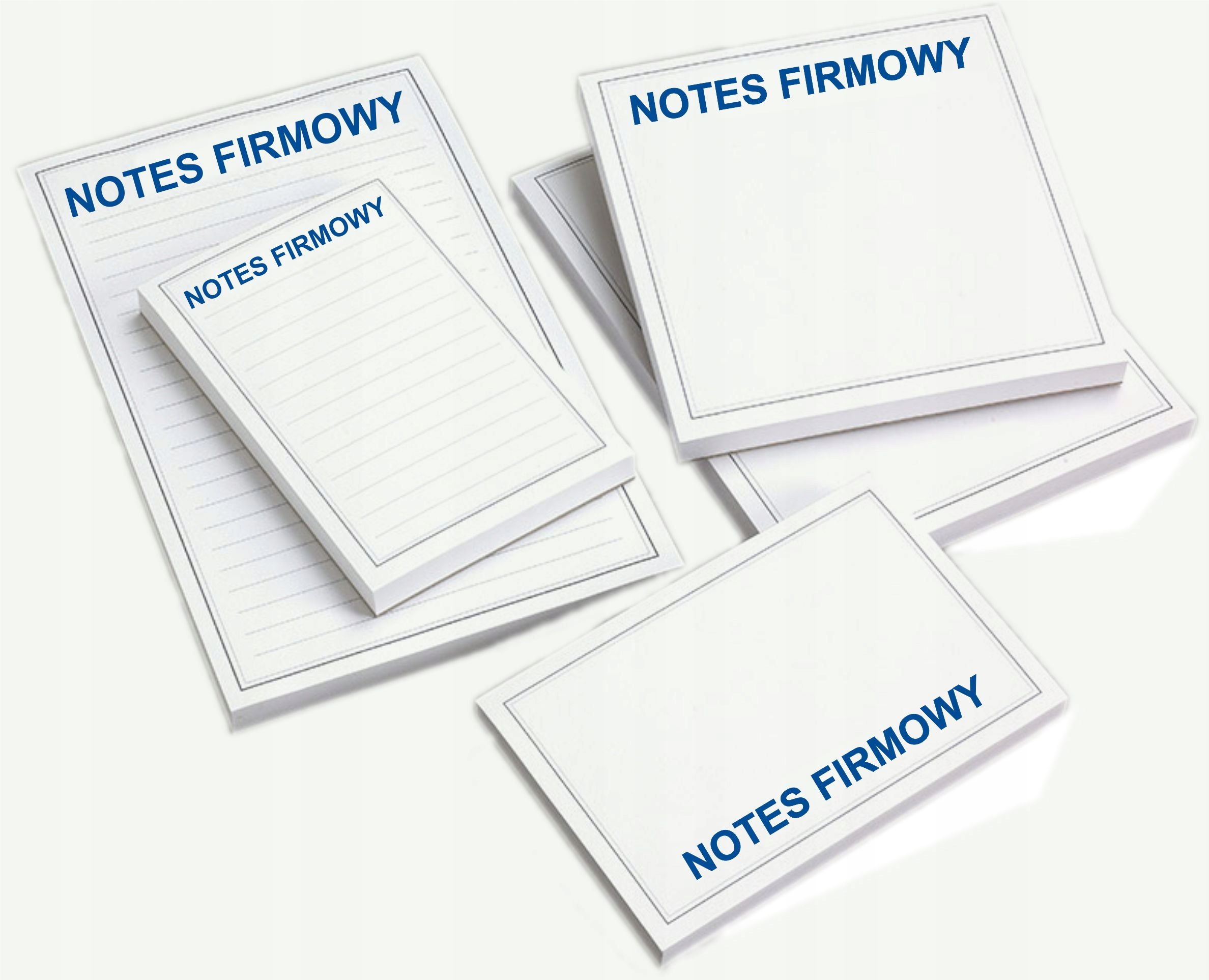 BLOCZKI REKLAMOWE z nadrukiem NOTESY A4 - 50 sztuk Marka inny