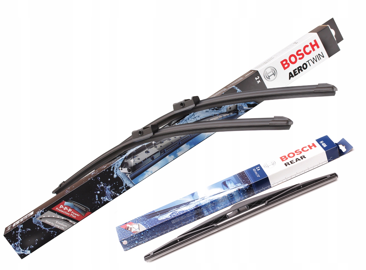 Wycieraczki Bosch Przód+tył Peugeot 207 207+ hatchback