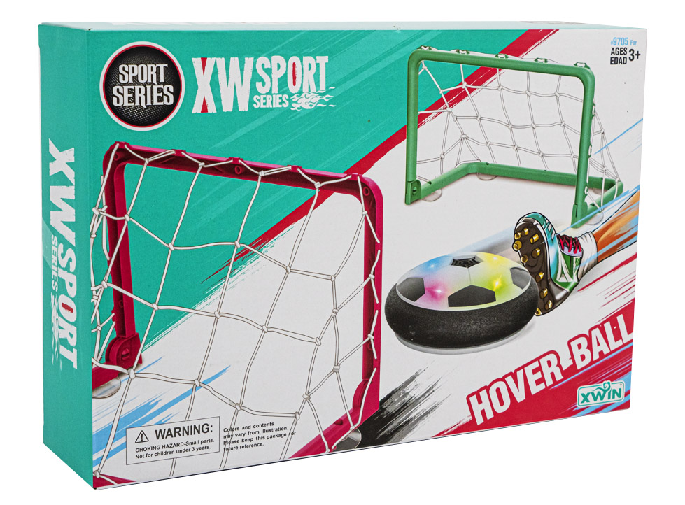 DUŻA LATAJĄCA PIŁKA NOŻNA HOVERBALL + 2x BRAMKA Szerokość produktu 29 cm