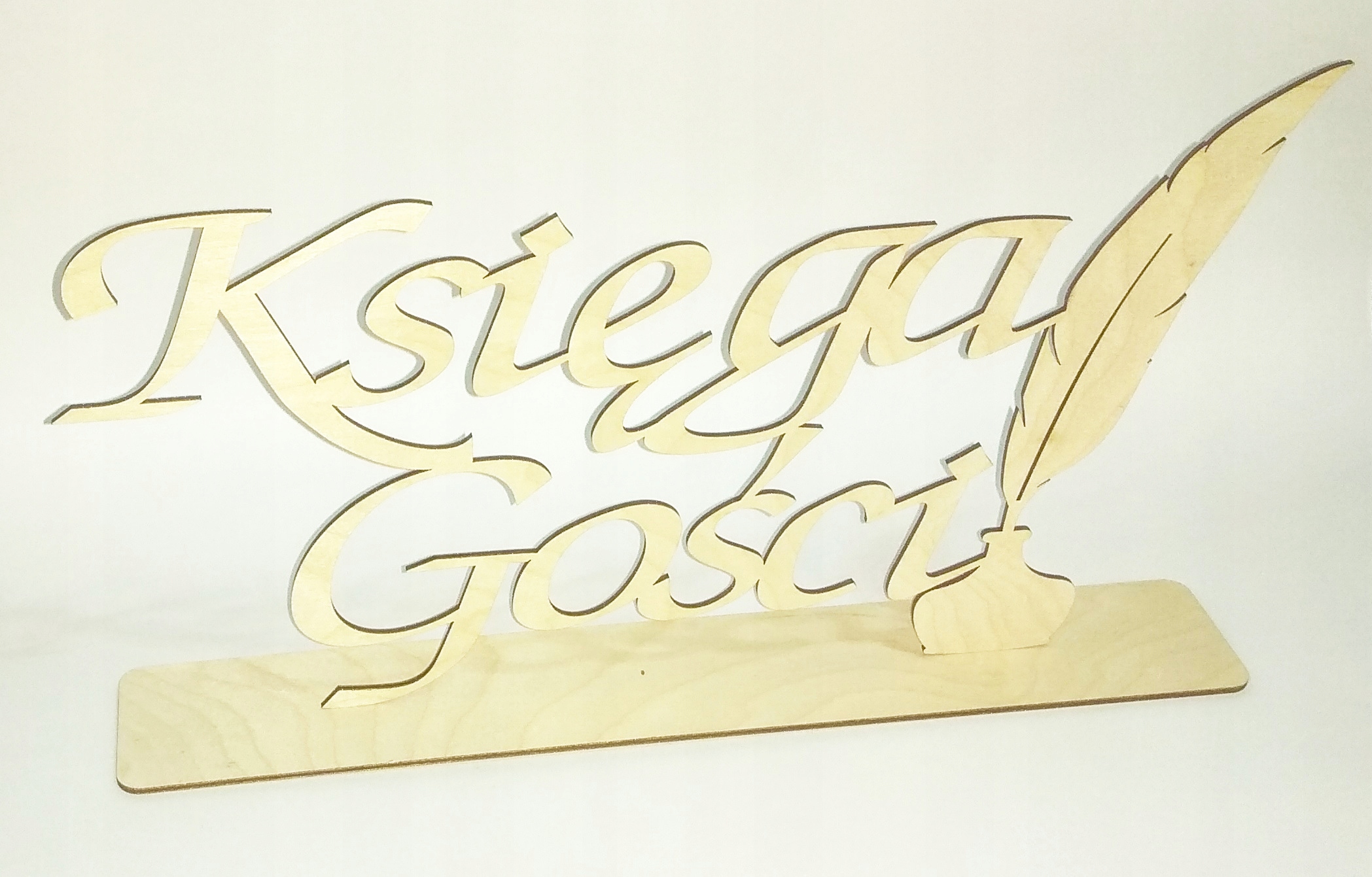 

Napis Księga Gości sklejka 36cm - rustykalny, boho