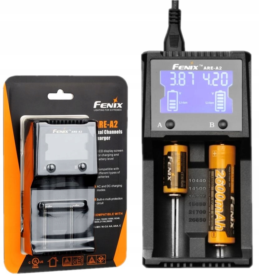 Fenix Ładowarka Sieciowa Do Ogniw ARE-A2