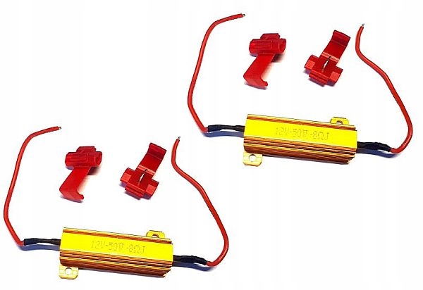 

Rezystory Oporniki Kierunkowskazów Lamp Led 12V X2