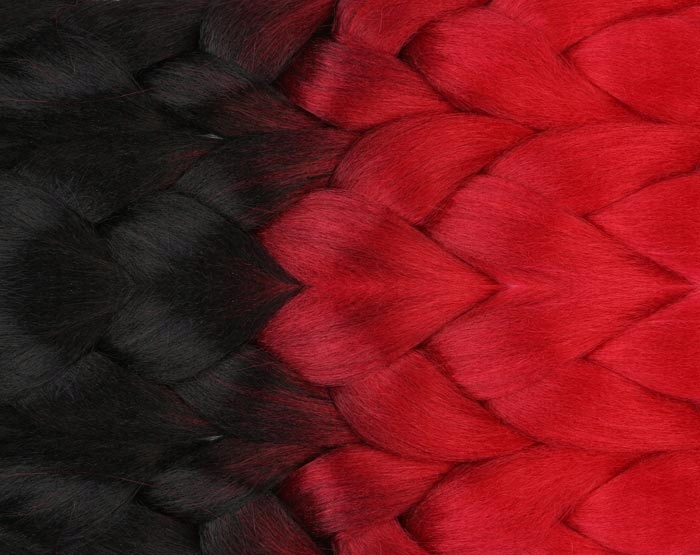 Włosy SYNTETYCZNE do warkoczyków KOLOROWE warkoczyki DOCZEPIANE WŁOSY ombre Marka Luvu