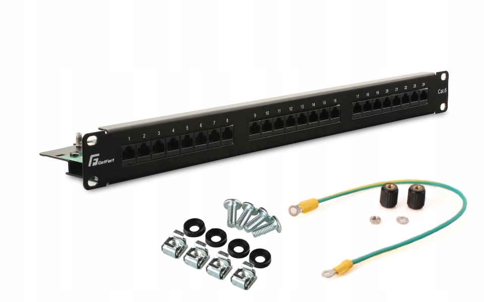 

Getfort Patch panel patchpanel Rack 19' 6e 24p Utp