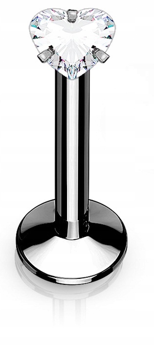 

Kolczyk Do Brody Wargi Labret! Serce 1.2x8x3