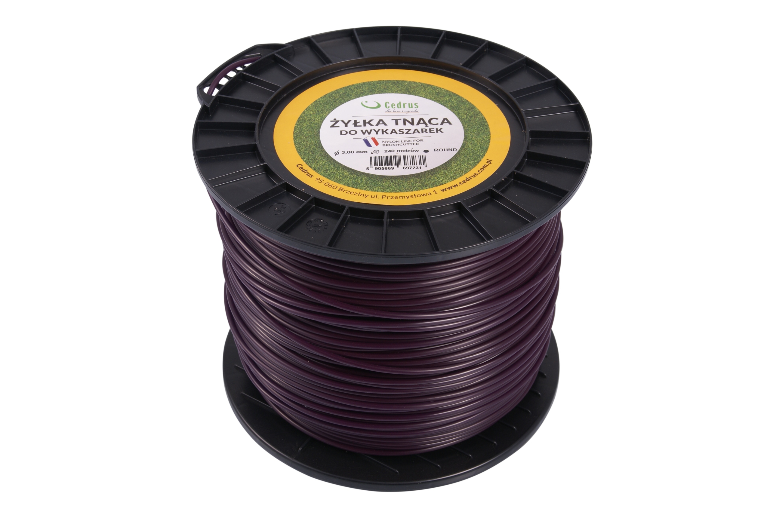 

Żyłka Kosy 3,0 mm 240 m Okrągła Francuska Cedrus