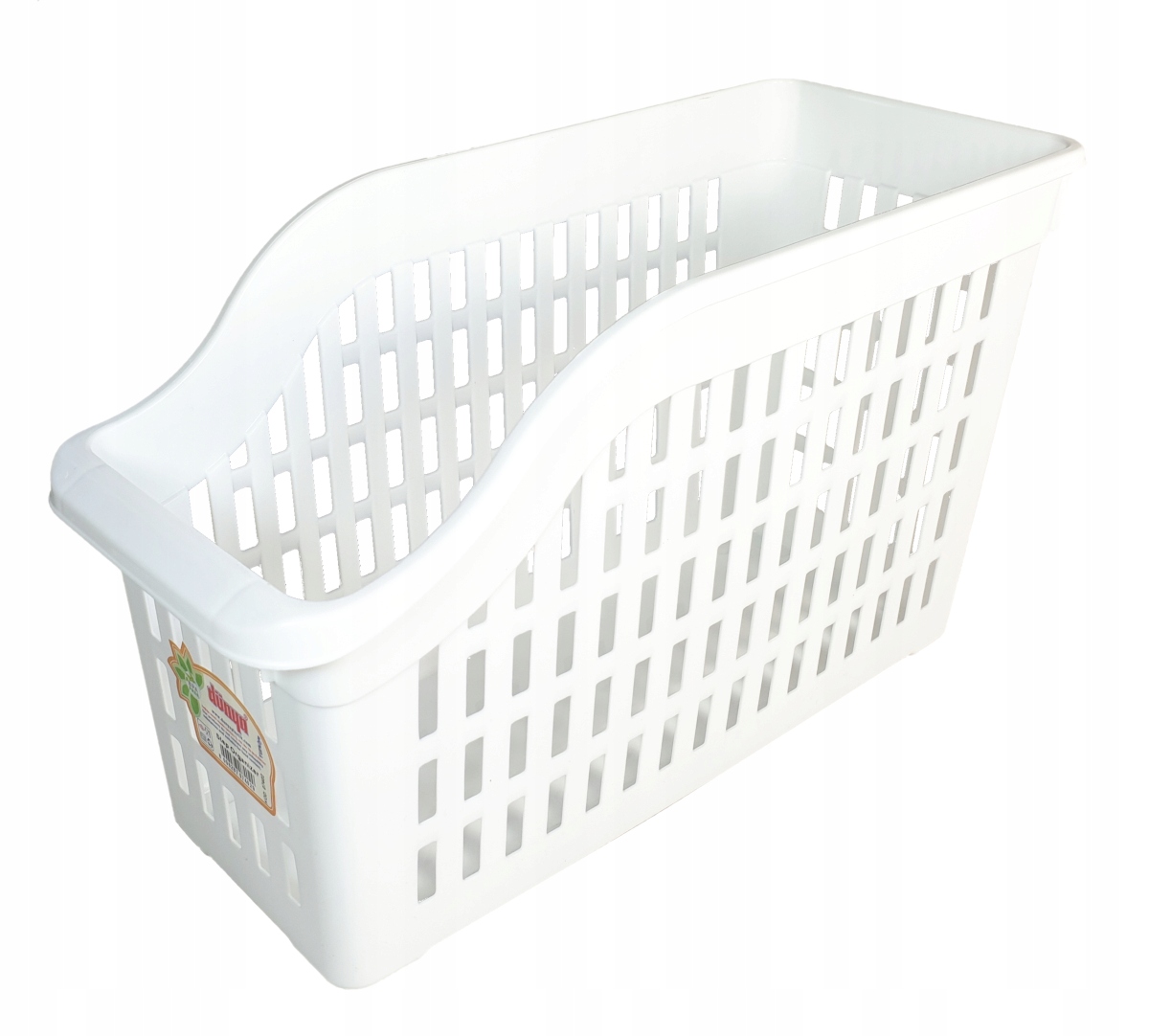 DUŻY POJEMNIK KOSZYK ORGANIZER ŻYWNOŚĆ PLASTIKOWY WKŁAD LODÓWKI WĄSKI 30X10