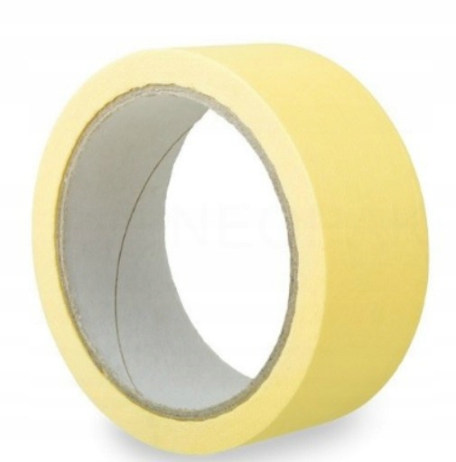 Taśma malarska 38mm MASKUJĄCA żółta papier 24szt