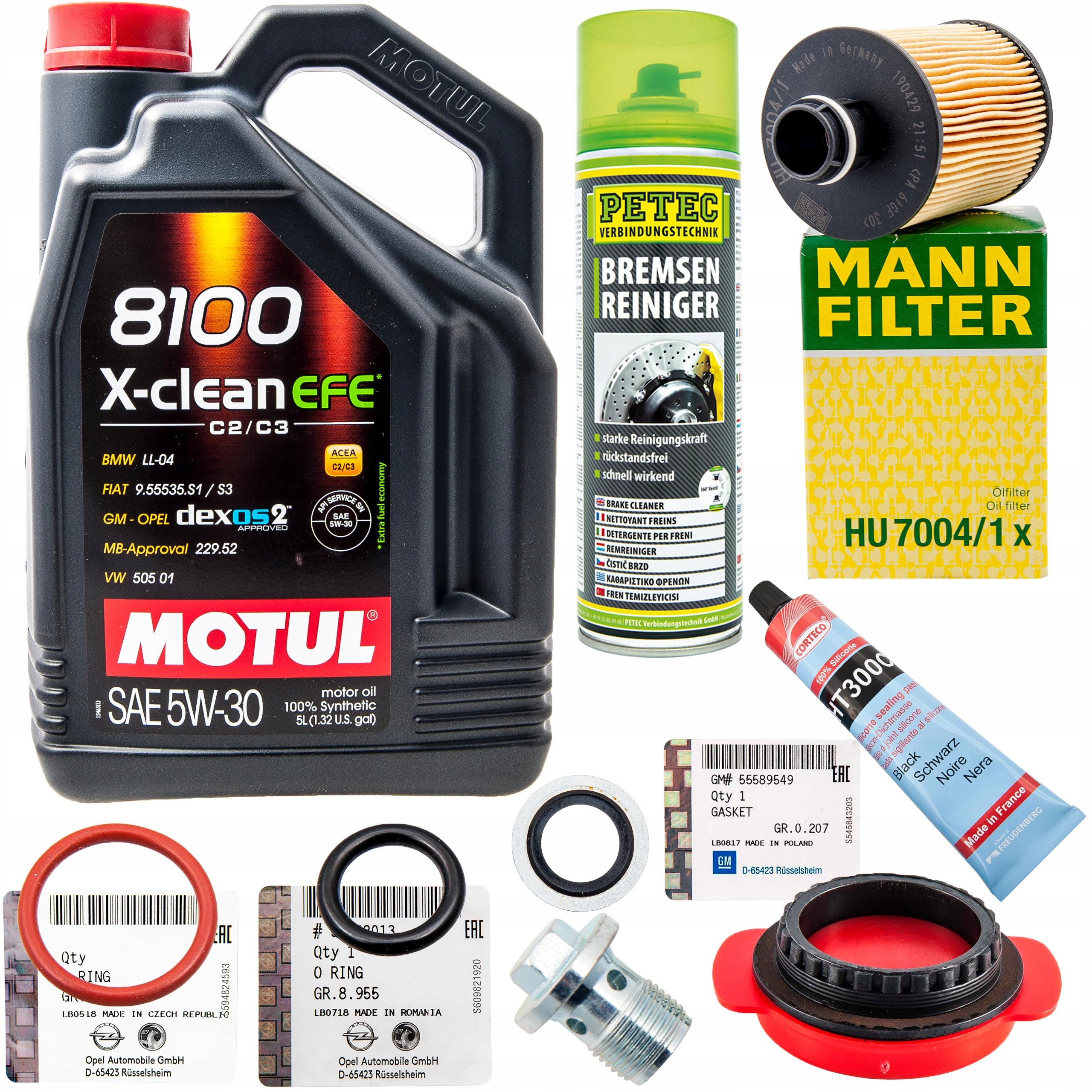 06 46 - ПРОКЛАДКА ДРАКОНА МАСЛО 5W30 + ФІЛЬТР OPEL INSIGNIA 2