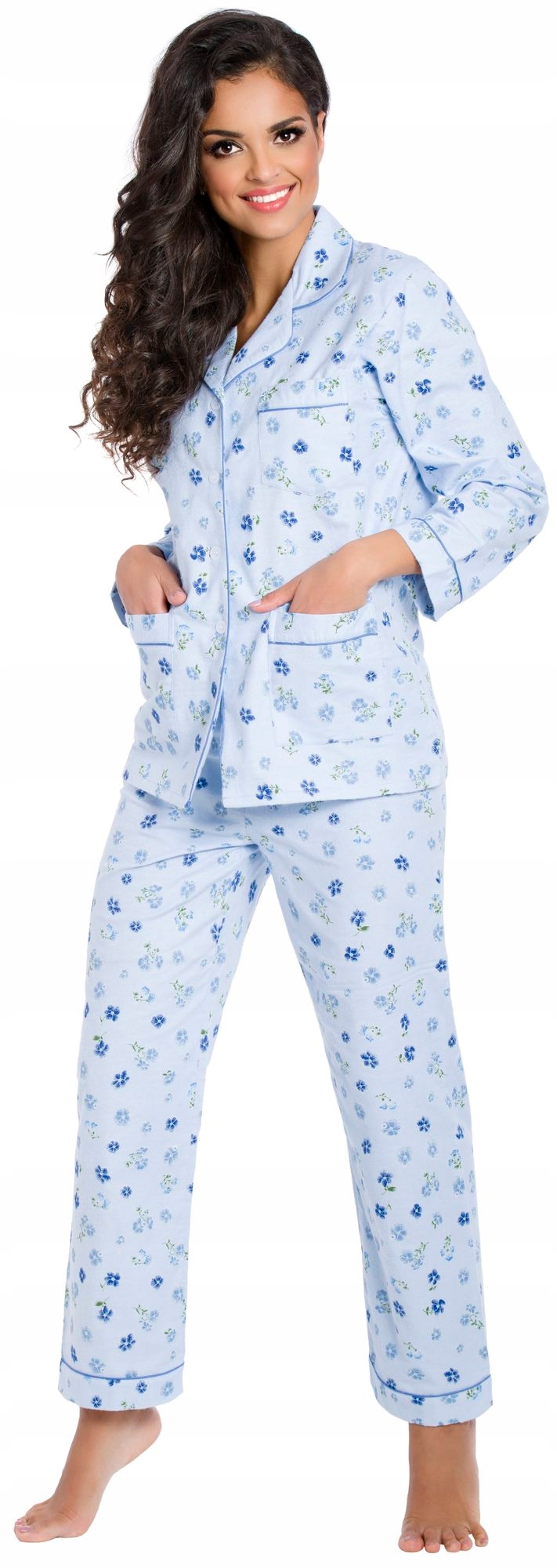 CIEPŁA FLANELOWA ROZPINANA GRUBA PIŻAMA DAMSKA M Marka Inna marka