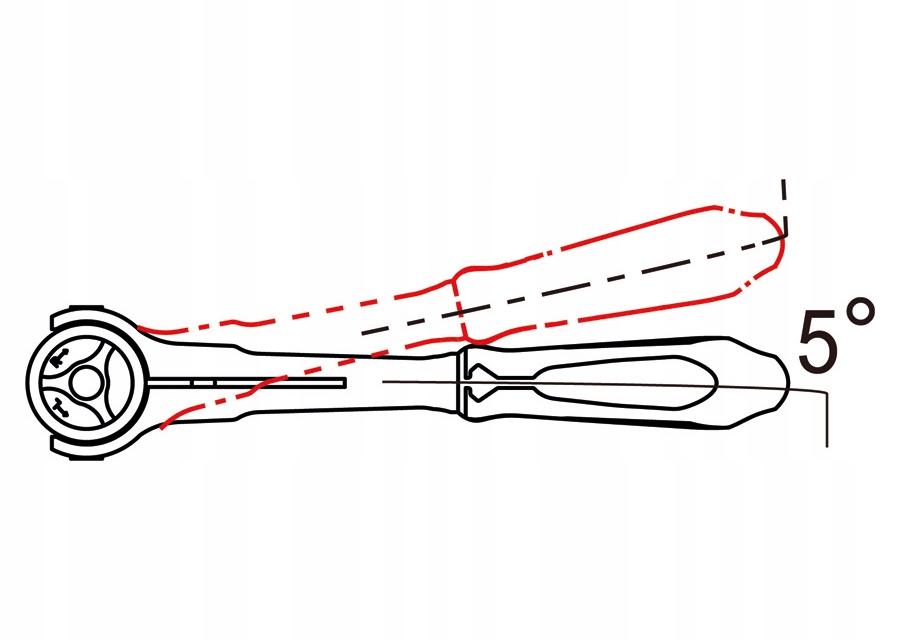 GRZECHOTKA 1 4 Z RUCHOMA GLOWICA 72 ZEBY Mark King Tony