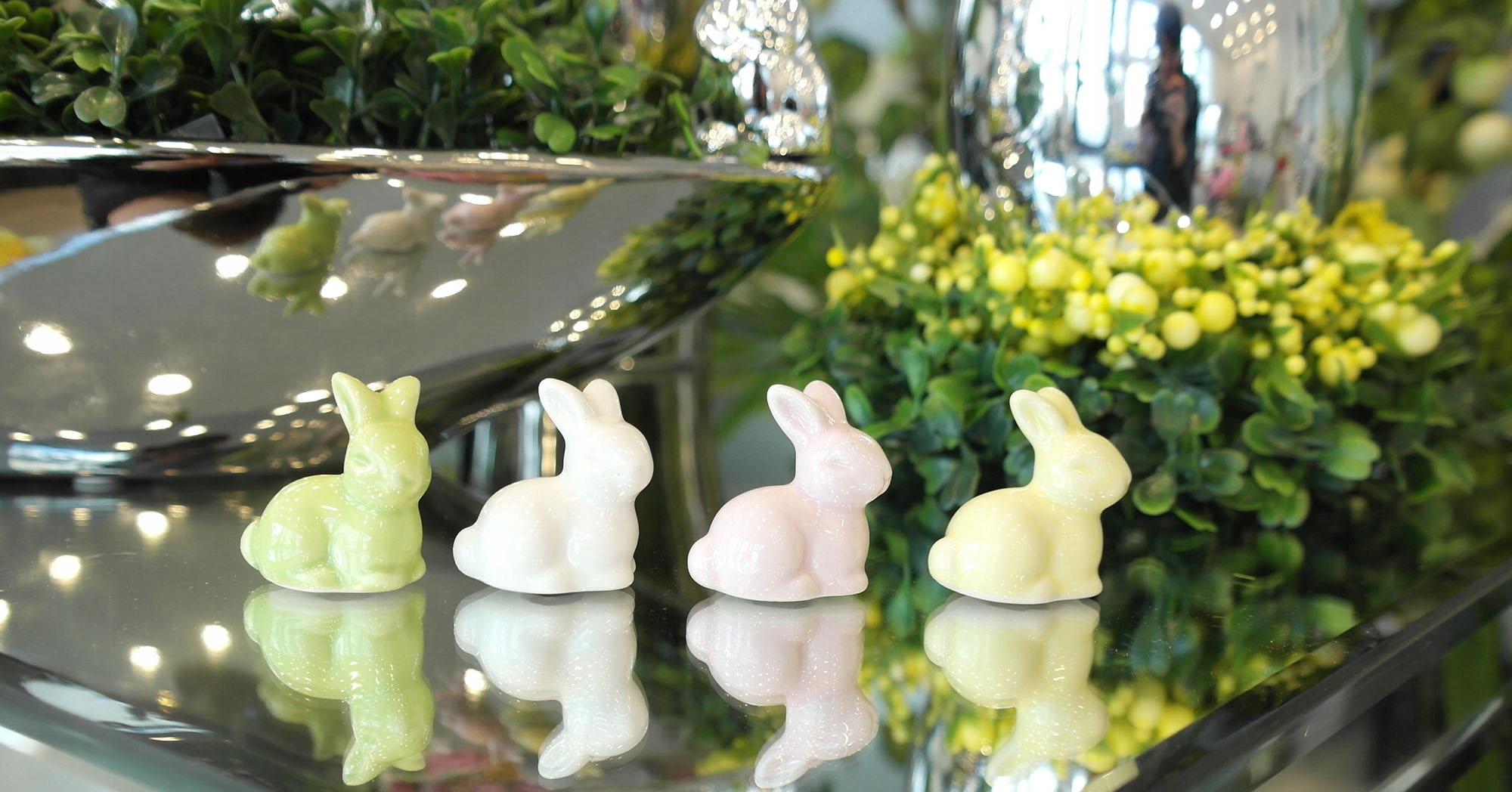 Zajączek zając królik różowy mini Wielkanoc stroik Marka inna