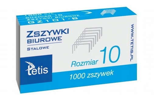 

Zszywki biurowe 10 Tetis 1000szt.