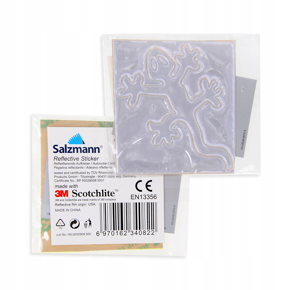 ODBLASKOWA NAKLEJKA JASZCZURKA - 3M Scotchlite Marka 3M Peltor