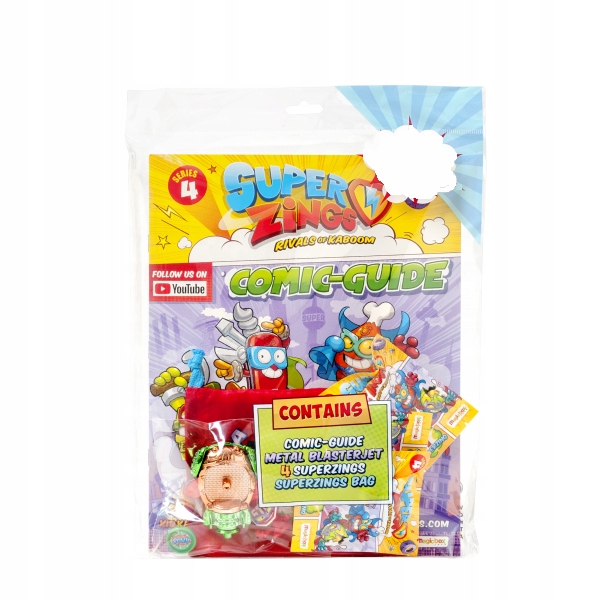 Super Zings 4 ZESTAW WOREK +BLASTERJET +3 FIGURKI Marka Super Zings