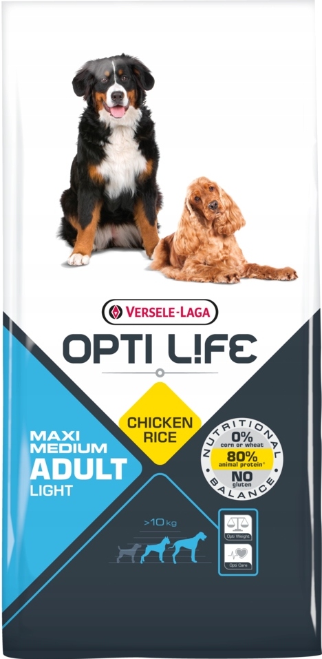 Levně Versele Laga Opti Life Adult Light M/maxi 12,5 kg