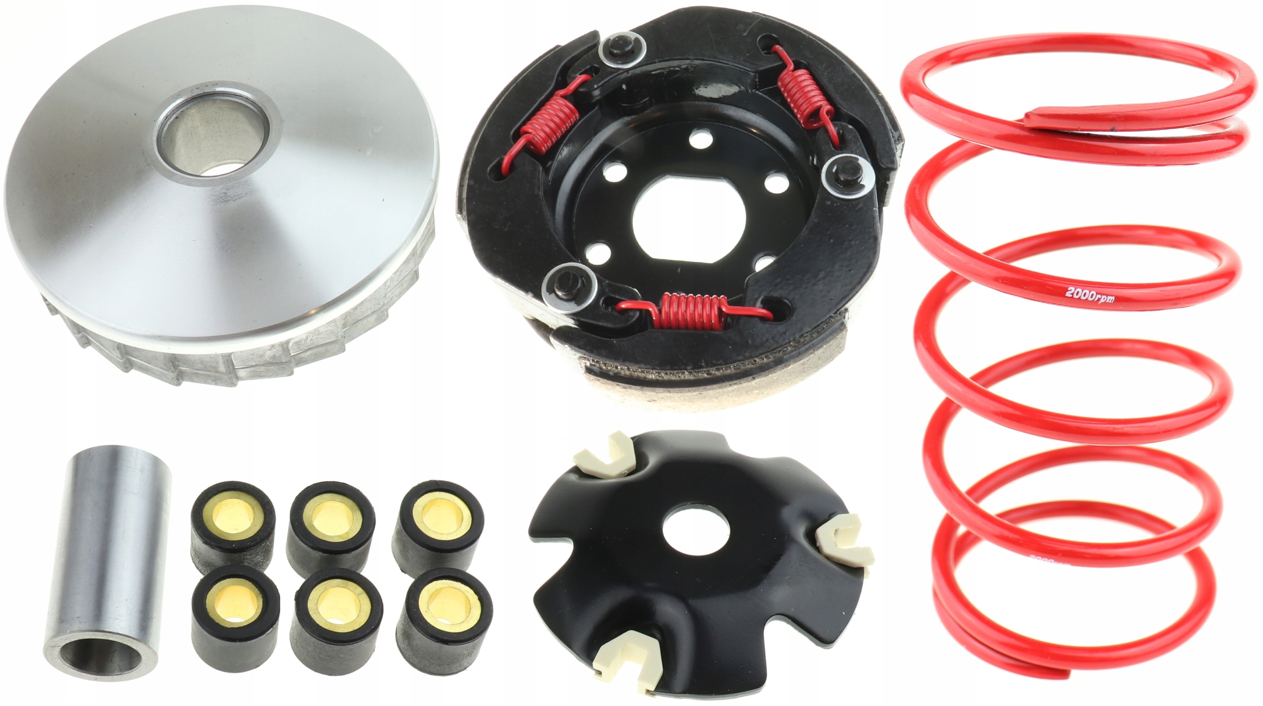 

Skuter 4T Tuning Sprzęgło Wariator Sprężyna Rolki