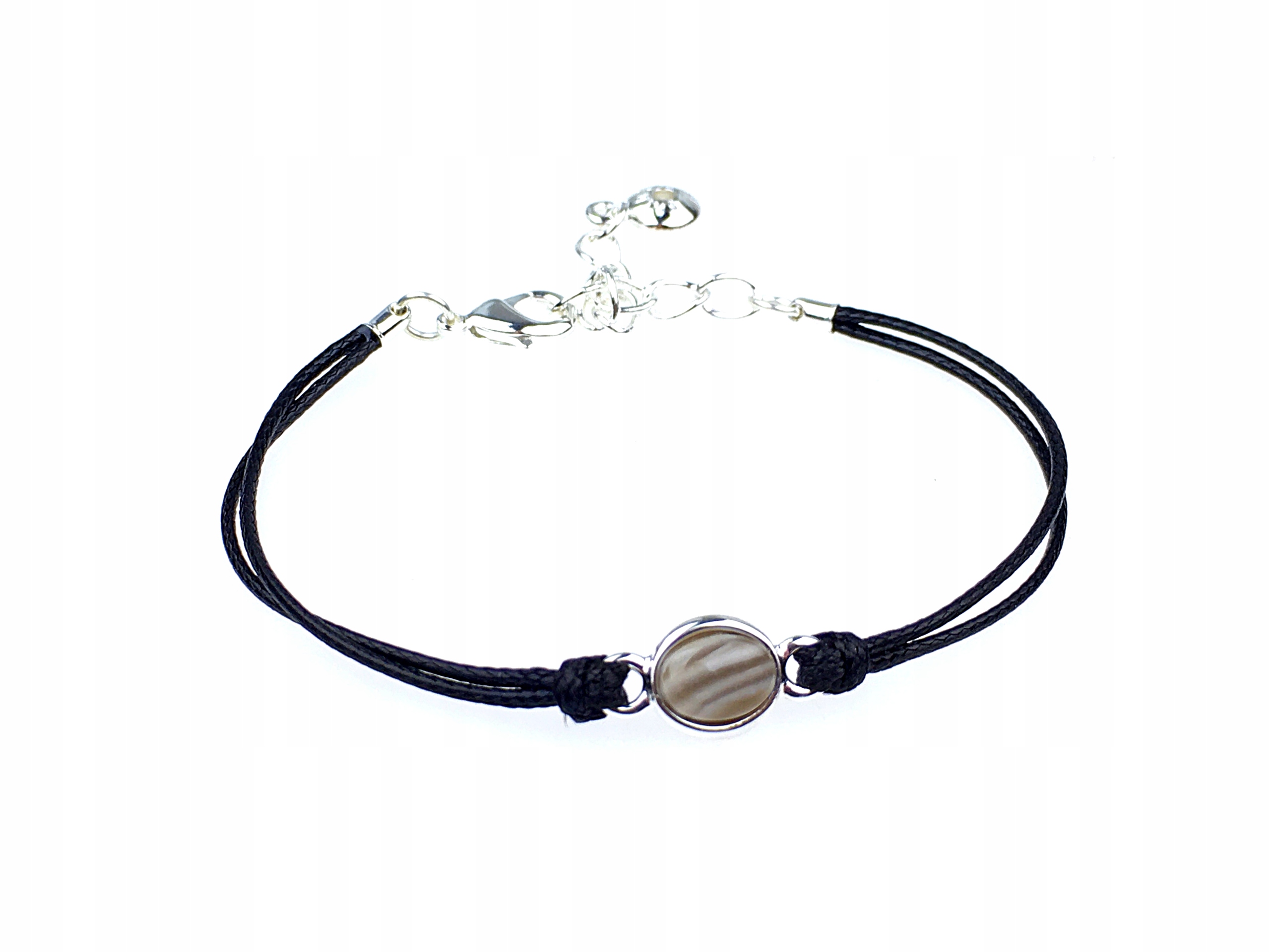 

bransoletka krzemień pasiasty sznurkowa ametrix