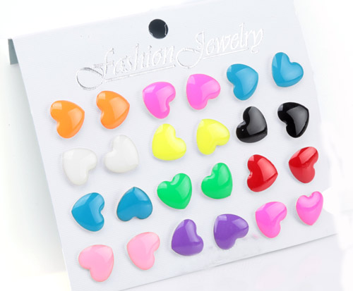 

SZ3114 Kolczyki Komplet 10mm 12 Par Bg