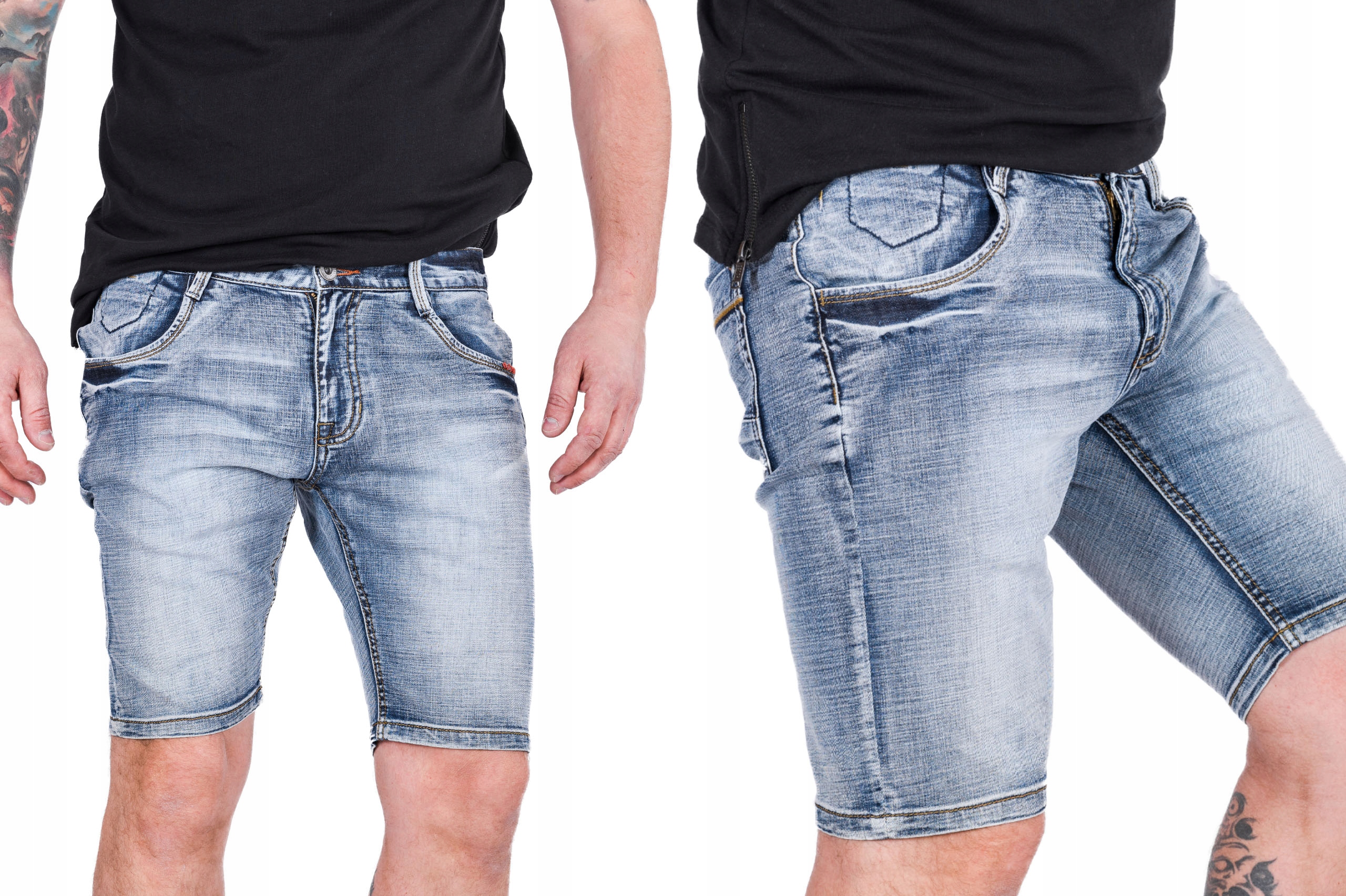

Pas 86 CM *krótkie Jeansowe przed kolano R.33