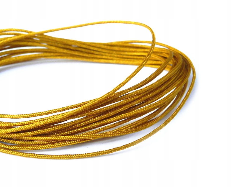 E10 1,5mm Sznurek nylonowy Premium 5m Złoty