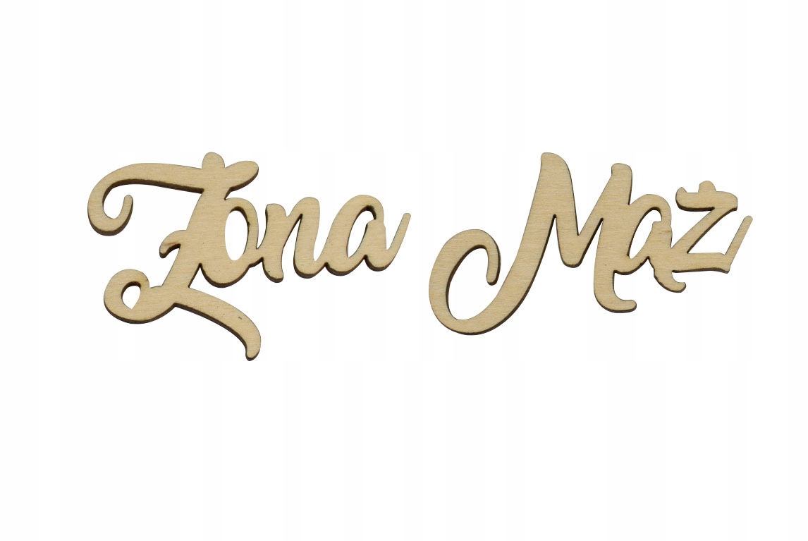 

Żona Mąż ozdoba, napis, dekor, wesele, decoupage