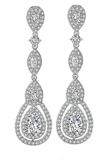 EKSKLUZYWNE KOLCZYKI, DIAMENTOWE CYRKONIE, PIĘKNE