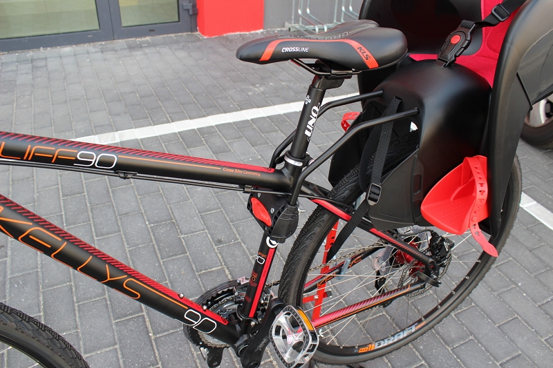 DUŻY FOTELIK ROWEROWY KROSS WALLAROO + KASK S Model wallaro