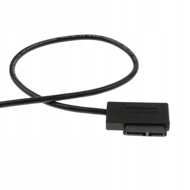 Kabel Adapter Kątowy MiniSATA 13PIN do 2x USB DVD Marka WulkanCenPL