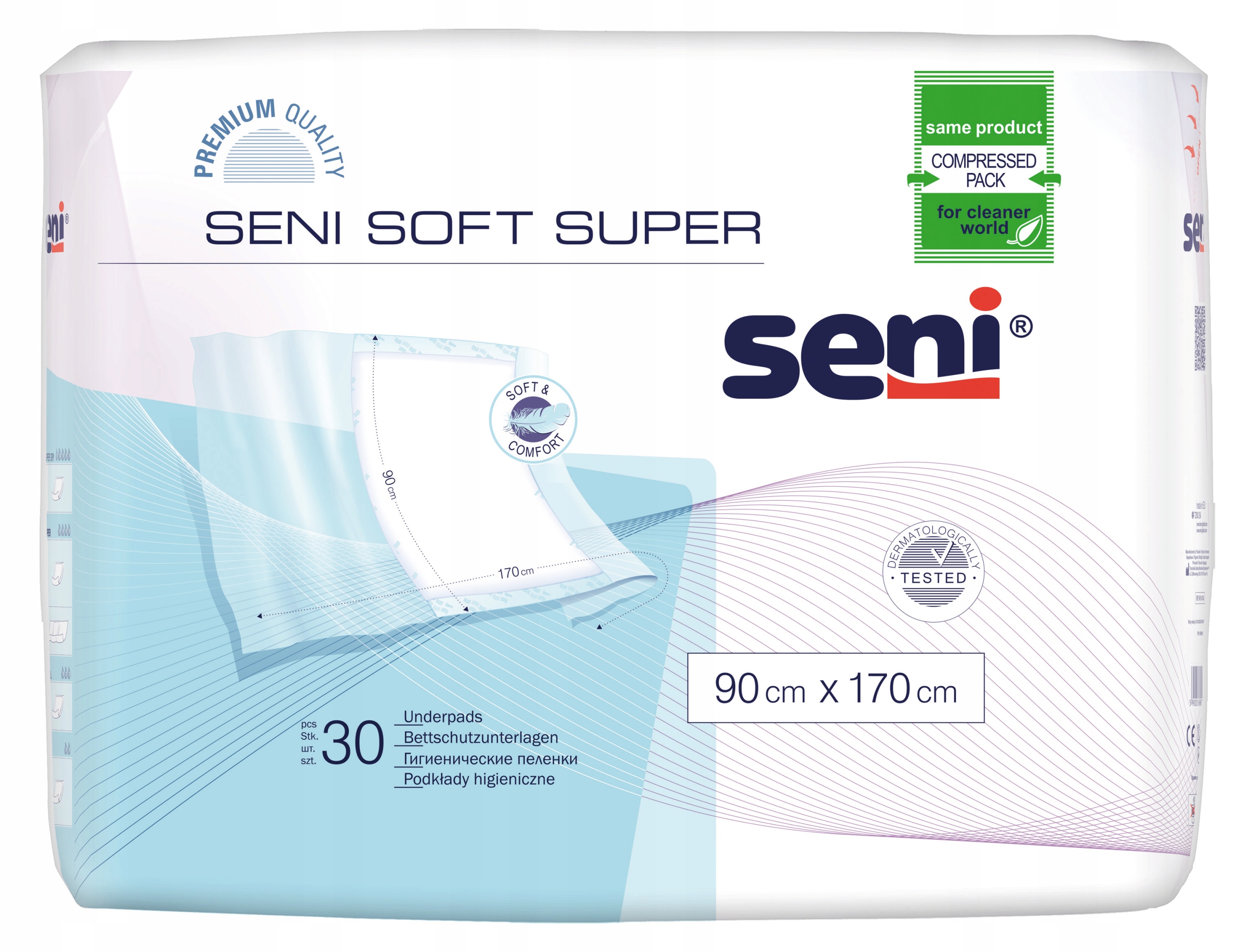 

Seni Soft podkłady higieniczne 90x170 cm 30 sztuk