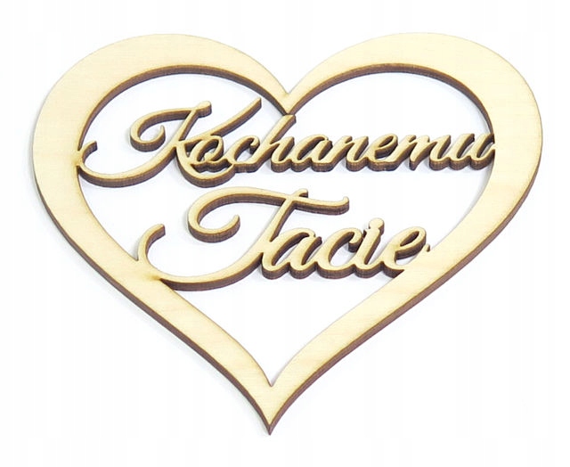 

Serce Dekor Kochanemu Tacie Sklejka 20x20cm ZR4
