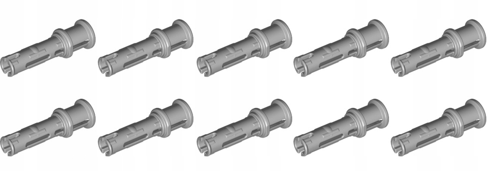 

Lego Technic Pin ze stopem 32054 j szary 10 szt