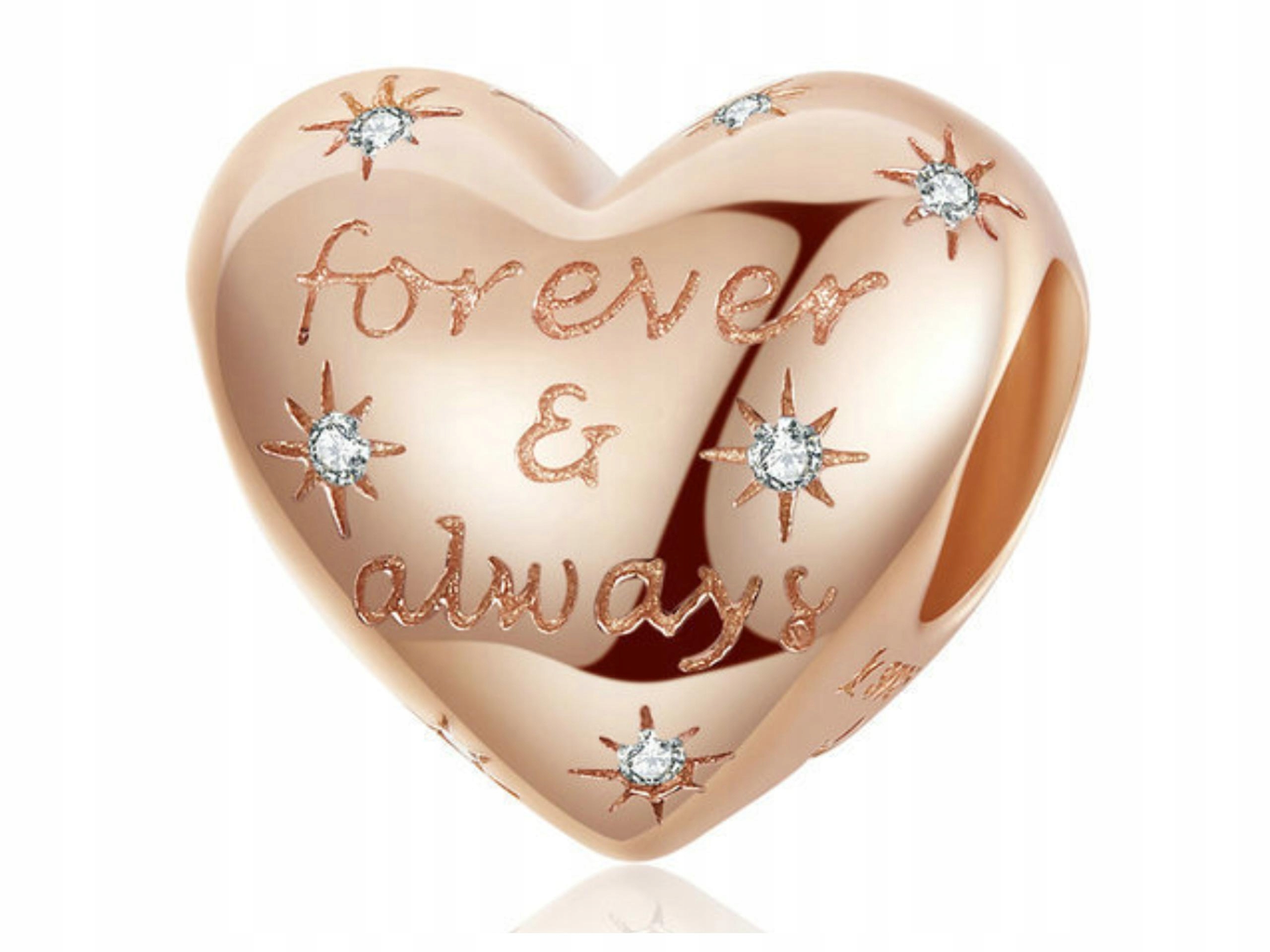 

Charms do Pandora serce Forever & Always rose
