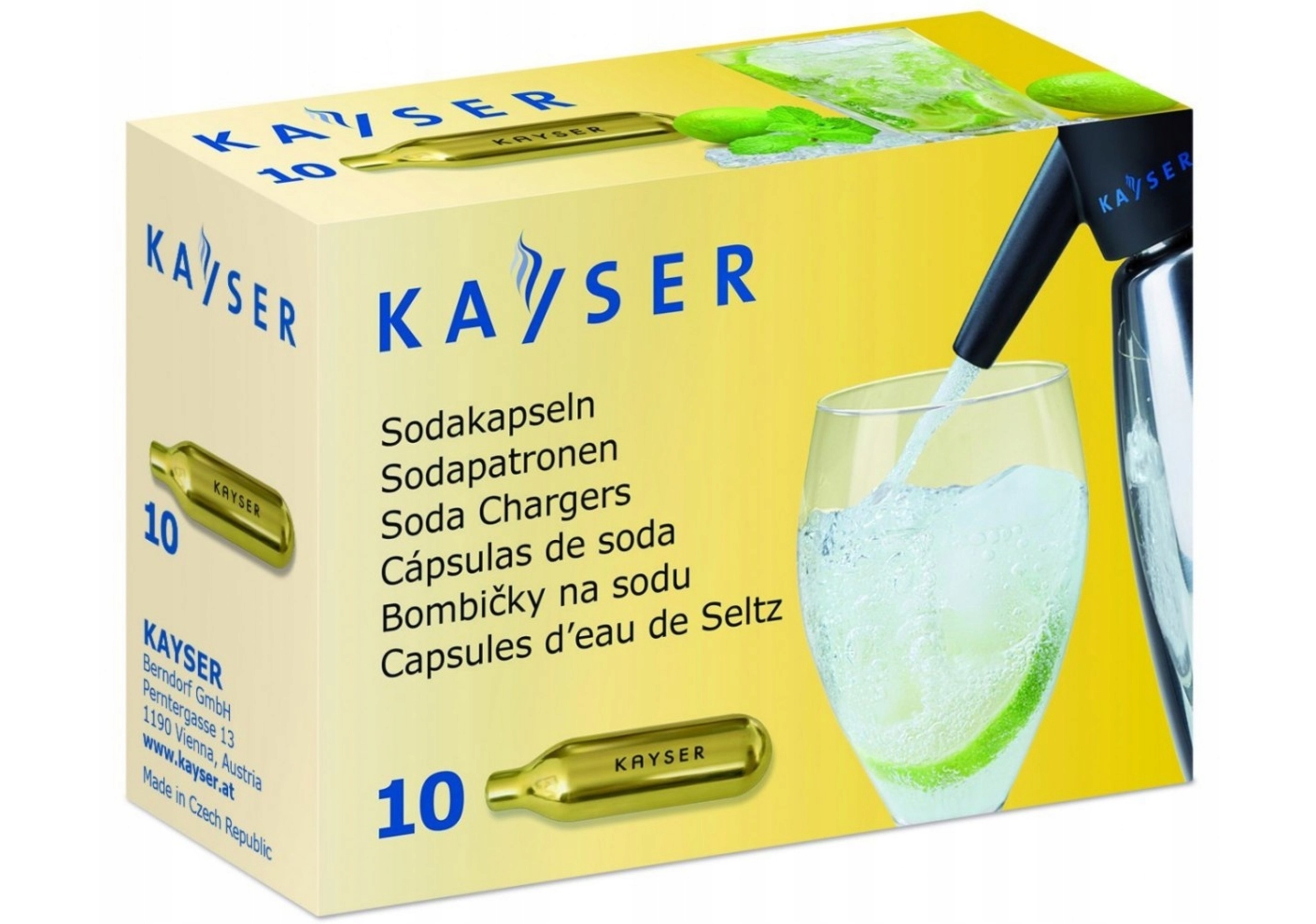 

Naboje Do Saturatora Syfonu Do Wody Sodowej 10szt.