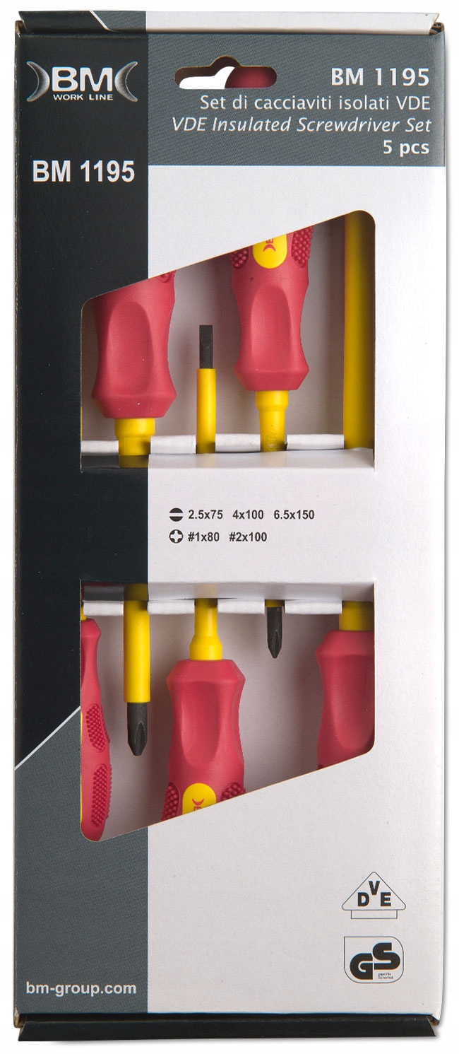 BM НАБІР ВИКРУТОК В ІЗОЛЯЦІЇ ДО 1000V 5PCS